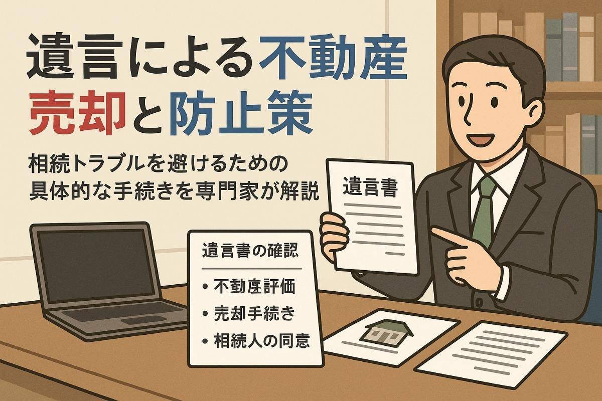 遺言による不動産売却の手続きと相続トラブル防止策を法律の専門家が詳しく解説