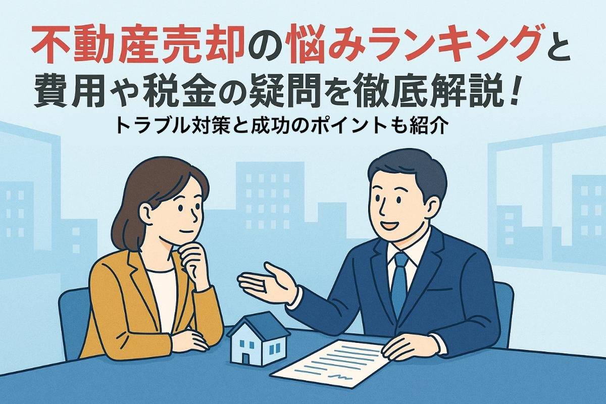 不動産売却の悩みランキングと費用や税金の疑問を徹底解説！トラブル対策と成功のポイントも紹介