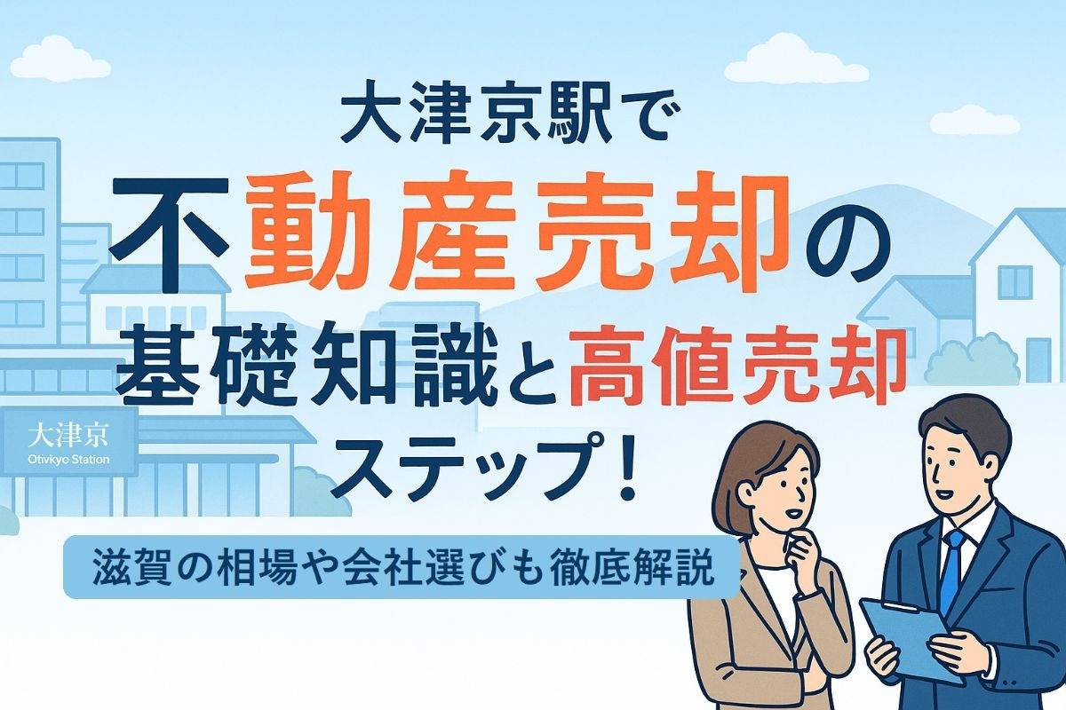 大津京駅で不動産売却の基礎知識と高値売却ステップ！滋賀の相場や会社選びも徹底解説