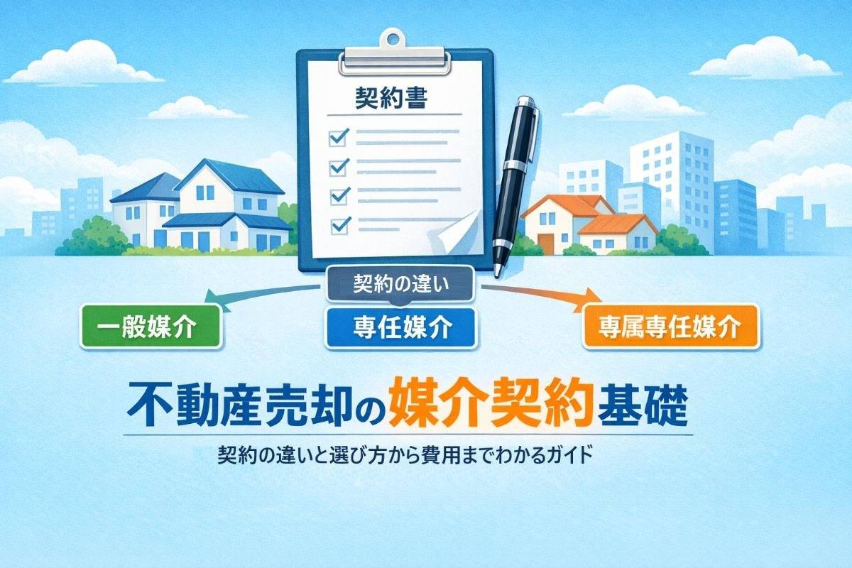 不動産売却の媒介契約について基礎から解説｜契約の違いと選び方から費用までわかるガイド