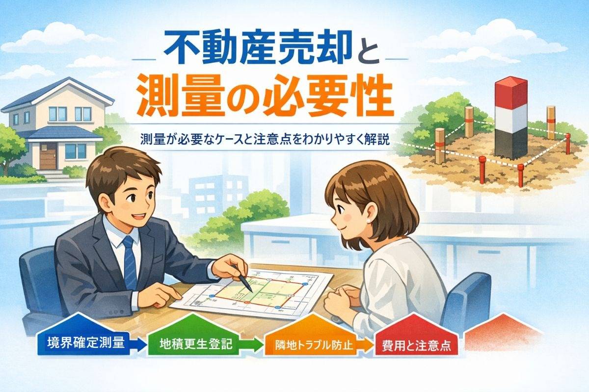 不動産売却における測量の必要性を徹底解説｜測量が必要なケースと注意点も紹介