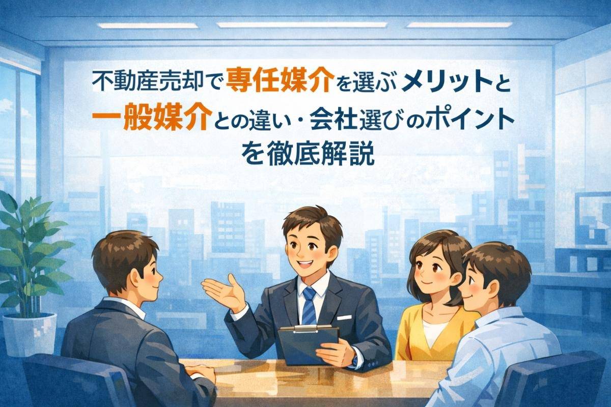 不動産売却で専任媒介を選ぶメリットと一般媒介との違い・会社選びのポイントを徹底解説